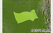 Physical Map of Shwebo, darken