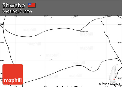 Blank Simple Map of Shwebo