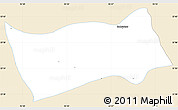 Classic Style Simple Map of Shwebo, single color outside
