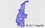 Political Shades Simple Map of Sagaing, cropped outside