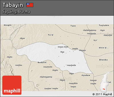 Classic Style 3D Map of Tabayin