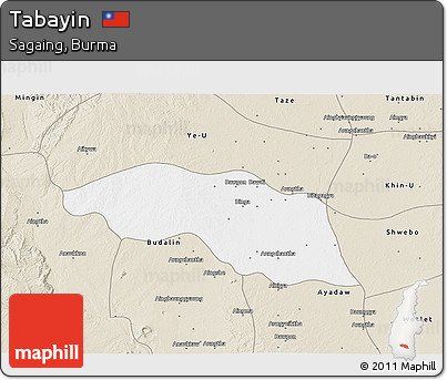 Classic Style 3D Map of Tabayin