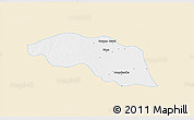 Classic Style 3D Map of Tabayin, single color outside