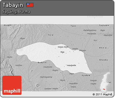Gray 3D Map of Tabayin