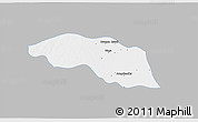 Gray 3D Map of Tabayin, single color outside