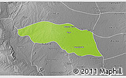 Physical 3D Map of Tabayin, desaturated