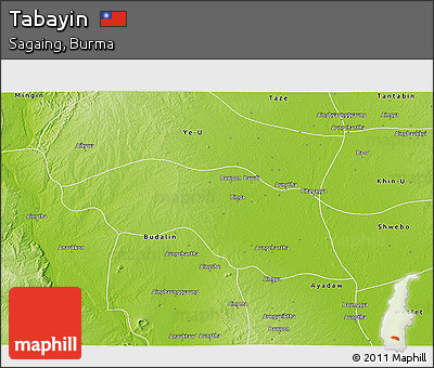 Physical 3D Map of Tabayin