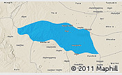 Political 3D Map of Tabayin, shaded relief outside