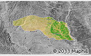 Satellite 3D Map of Tabayin, desaturated