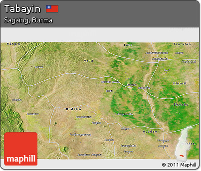 Satellite 3D Map of Tabayin