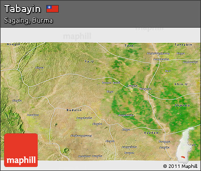 Satellite 3D Map of Tabayin