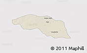 Shaded Relief 3D Map of Tabayin, cropped outside