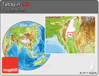 Physical Location Map of Tabayin, highlighted parent region