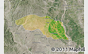 Satellite Map of Tabayin, semi-desaturated