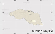 Shaded Relief Map of Tabayin, cropped outside
