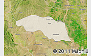 Shaded Relief Map of Tabayin, satellite outside