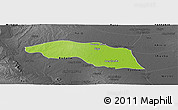 Physical Panoramic Map of Tabayin, darken, desaturated