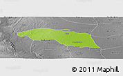 Physical Panoramic Map of Tabayin, desaturated