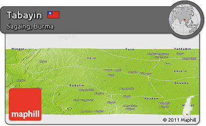 Physical Panoramic Map of Tabayin
