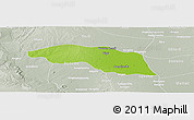 Physical Panoramic Map of Tabayin, lighten, semi-desaturated