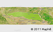 Physical Panoramic Map of Tabayin, satellite outside