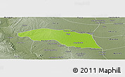 Physical Panoramic Map of Tabayin, semi-desaturated