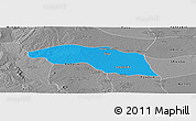 Political Panoramic Map of Tabayin, desaturated
