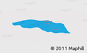 Political Panoramic Map of Tabayin, single color outside