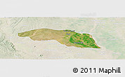 Satellite Panoramic Map of Tabayin, lighten