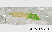 Satellite Panoramic Map of Tabayin, lighten, semi-desaturated