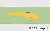Savanna Style Panoramic Map of Tabayin, single color outside