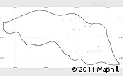 Blank Simple Map of Tabayin, cropped outside, no labels