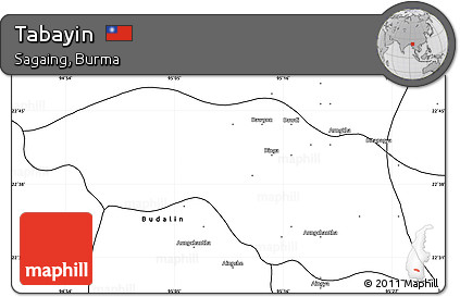 Blank Simple Map of Tabayin