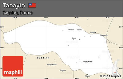 Classic Style Simple Map of Tabayin