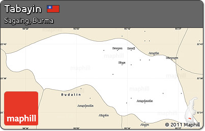 Classic Style Simple Map of Tabayin