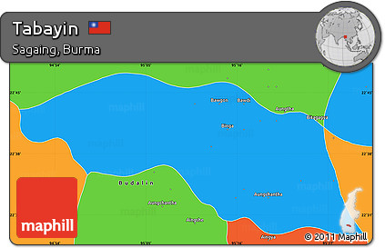 Political Simple Map of Tabayin