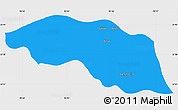 Political Simple Map of Tabayin, single color outside