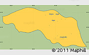 Savanna Style Simple Map of Tabayin, cropped outside