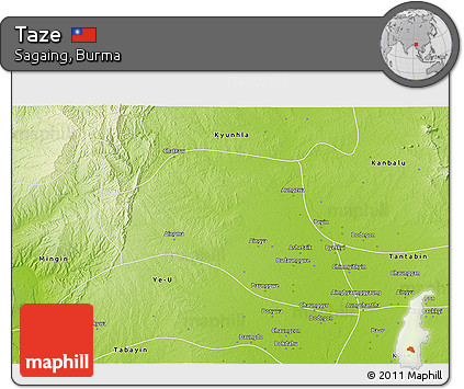 Physical 3D Map of Taze