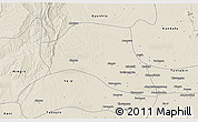 Shaded Relief 3D Map of Taze