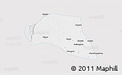 Silver Style 3D Map of Taze, single color outside