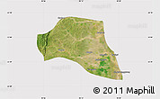 Satellite Map of Taze, cropped outside