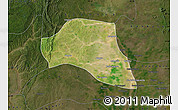 Satellite Map of Taze, darken