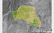 Satellite Map of Taze, desaturated