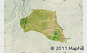 Satellite Map of Taze, lighten