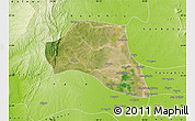 Satellite Map of Taze, physical outside