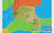 Satellite Map of Taze, political outside