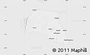 Silver Style Map of Taze, single color outside