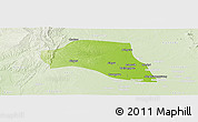 Physical Panoramic Map of Taze, lighten