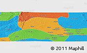 Political Panoramic Map of Taze